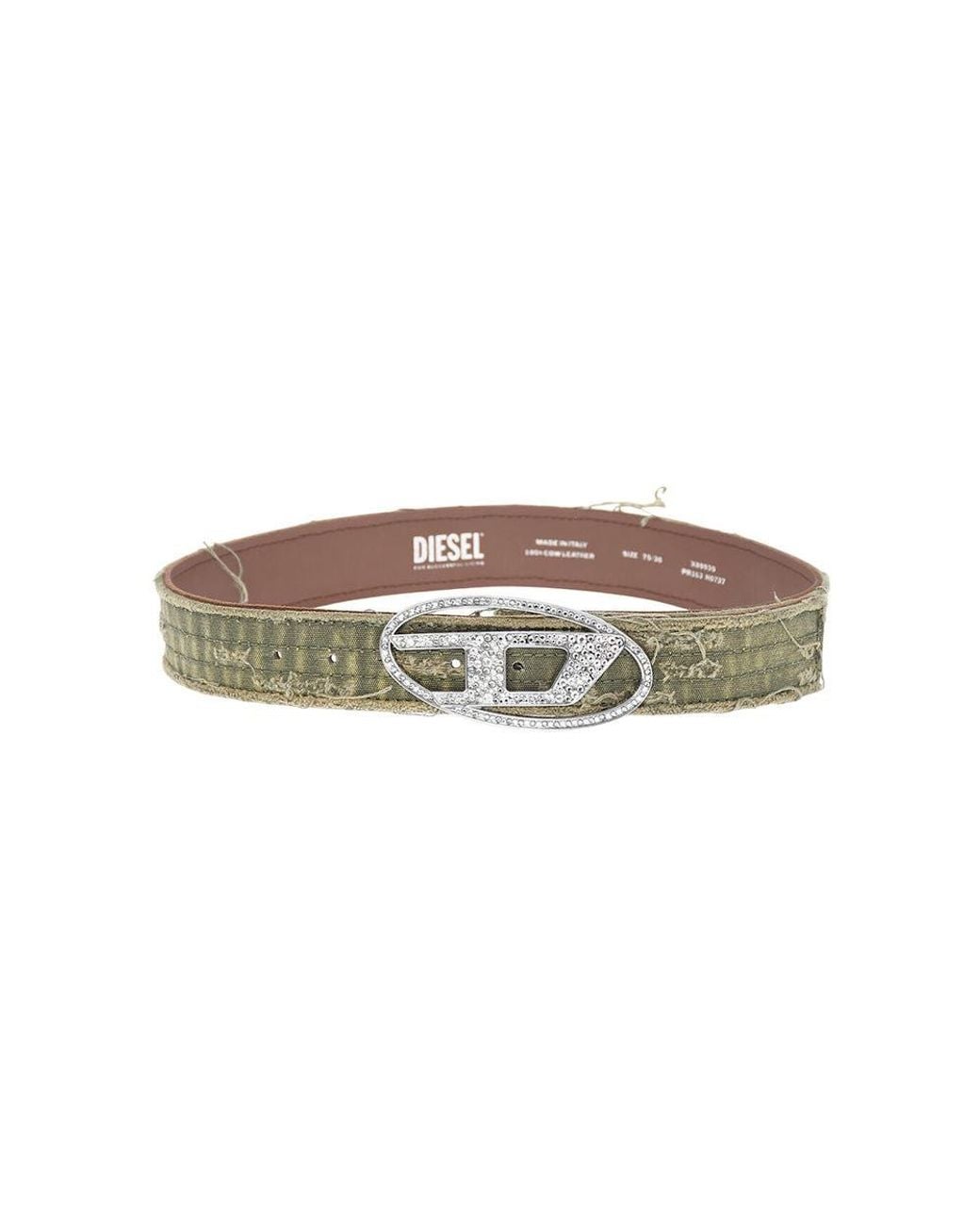 DIESEL Green Distressed Buckle Belt