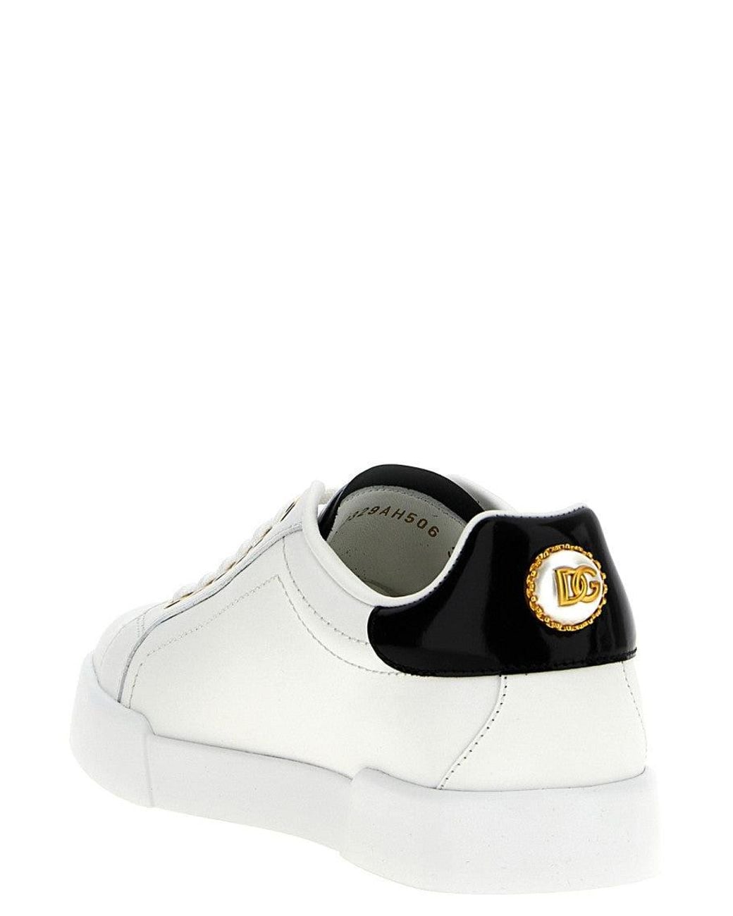 Dolce & Gabbana White Lace Up Sneakers