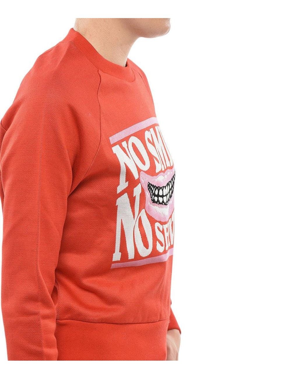 Stella McCartney Red Graphic Crew Neck Sweater