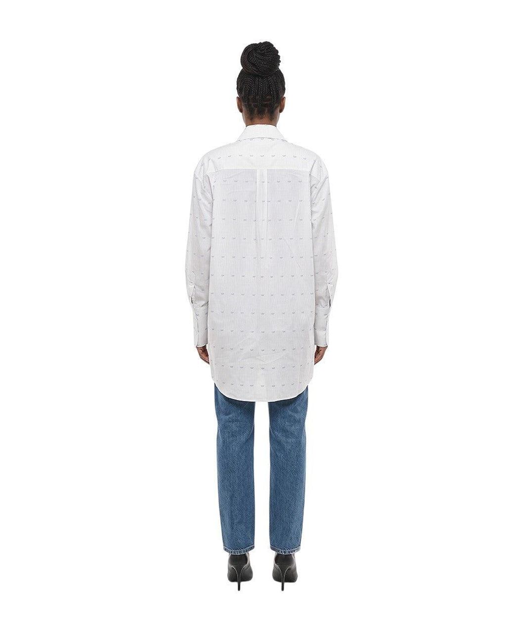 Off-White c/o Virgil Abloh White Oversized Logo Shirt