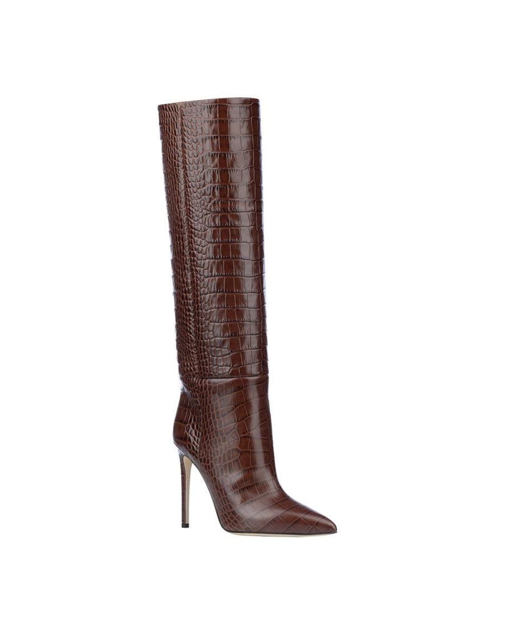 Paris Texas Brown Textured Boots