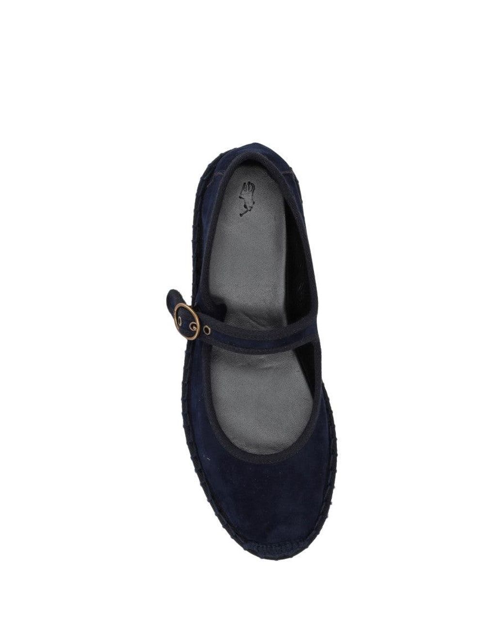 Ralph Lauren Blue Suede Ballet Flats