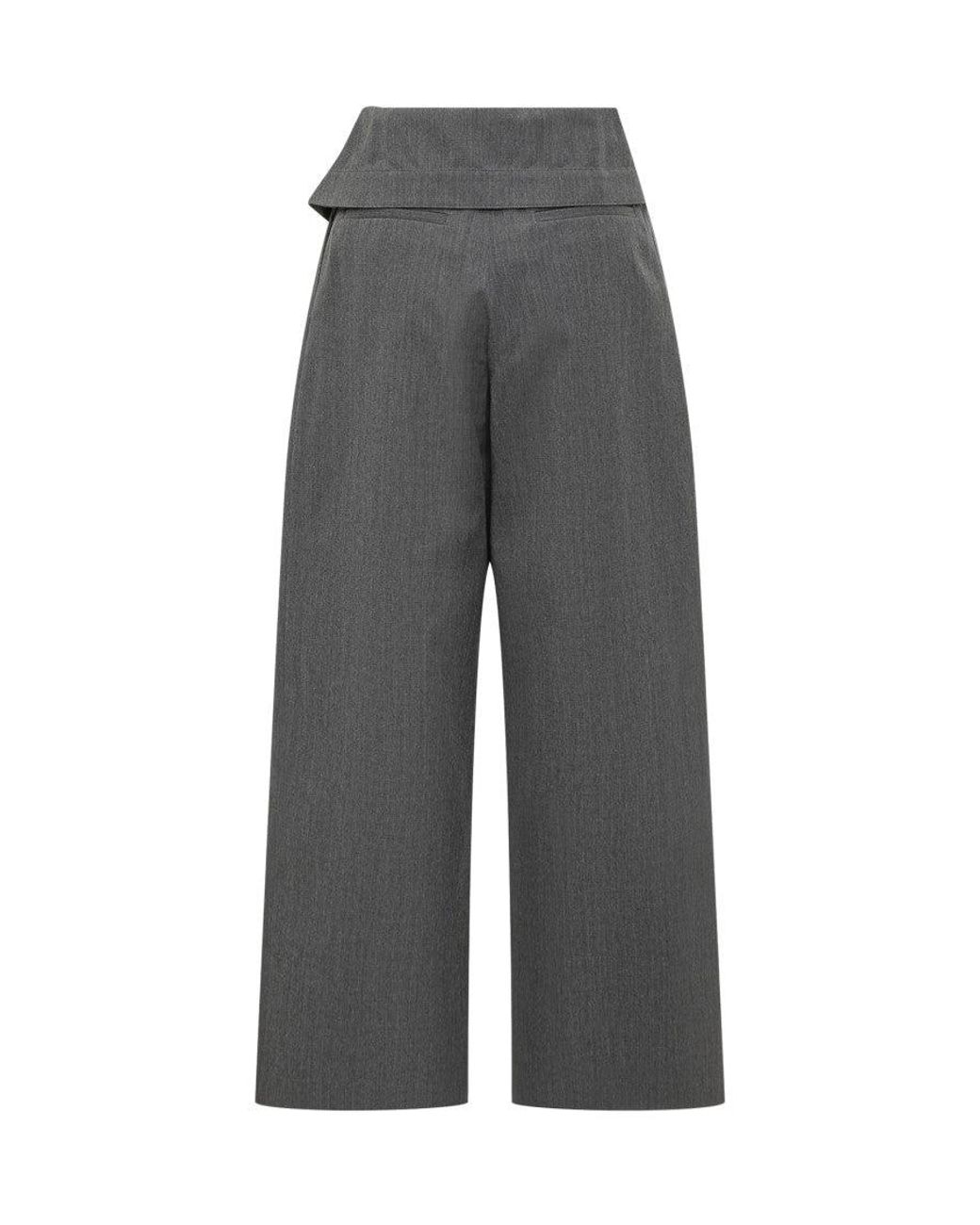 J.W. Anderson Gray Wide Leg Flat Front Pants