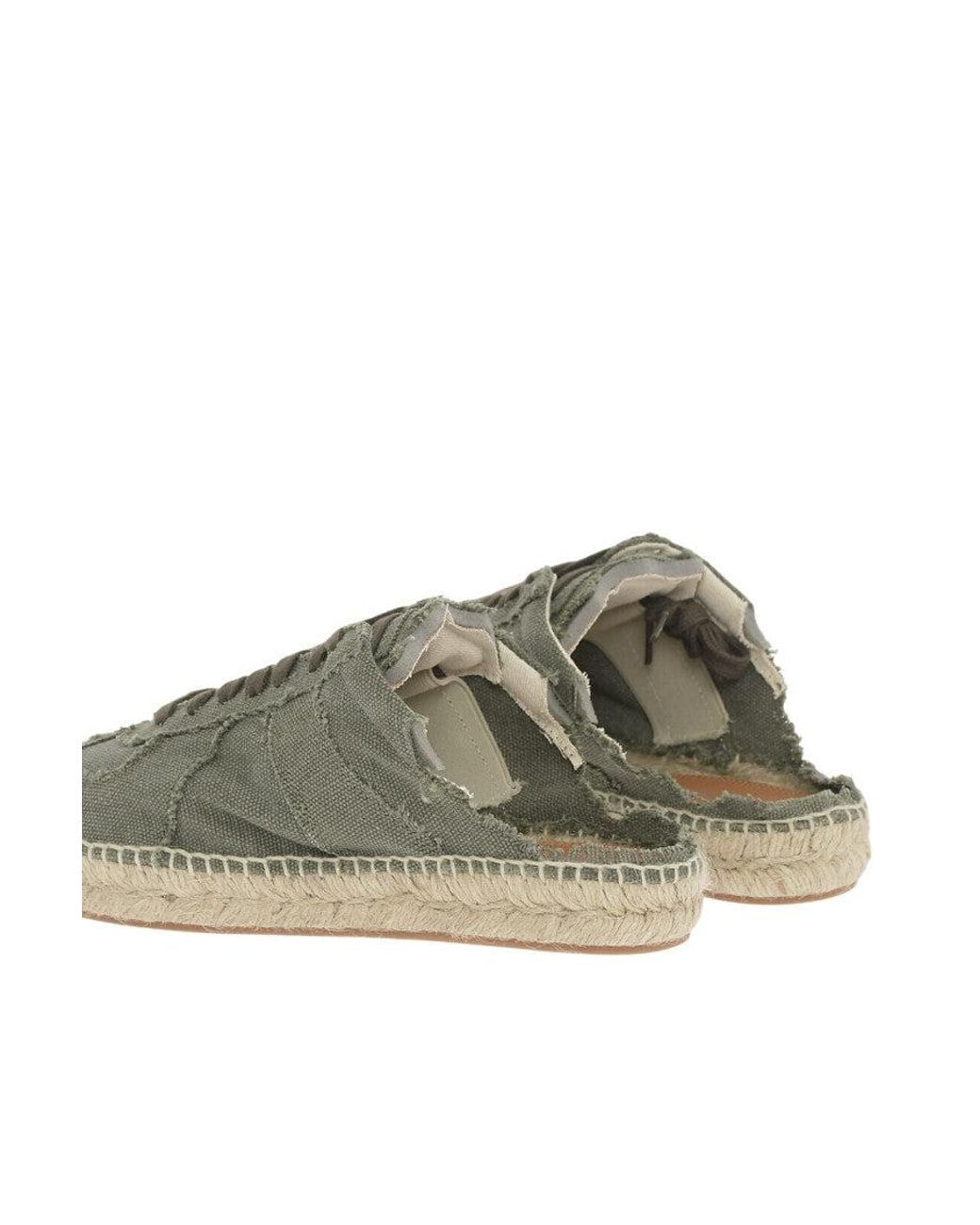 Maison Margiela Green Solid Espadrille Sneakers