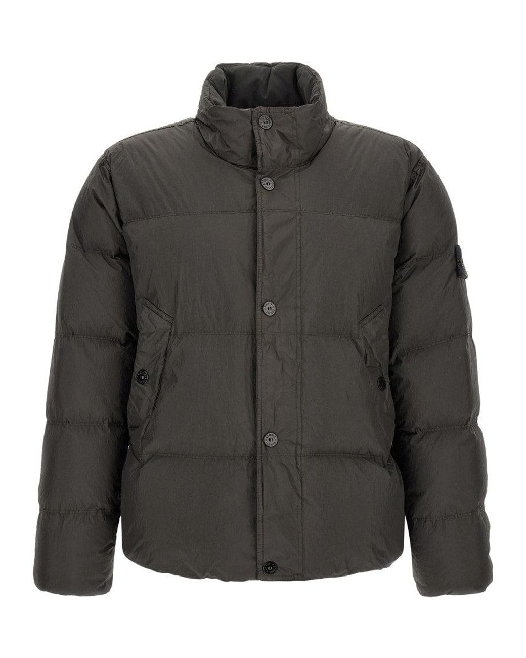 Stone Island Black Quilted Regular Jacket for men