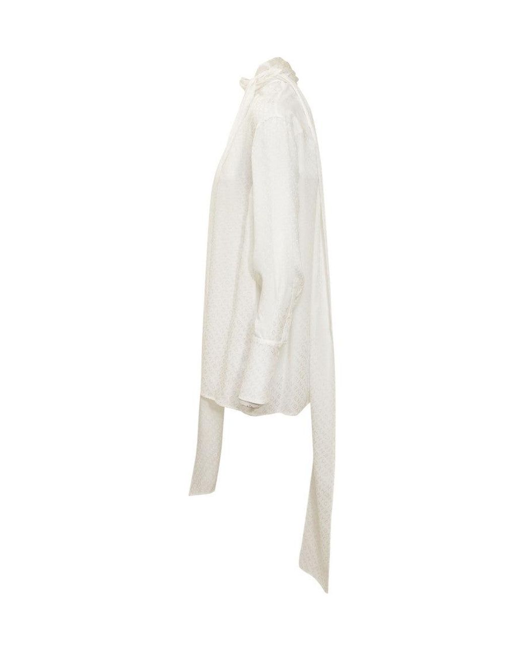 Givenchy White Silk Blouse