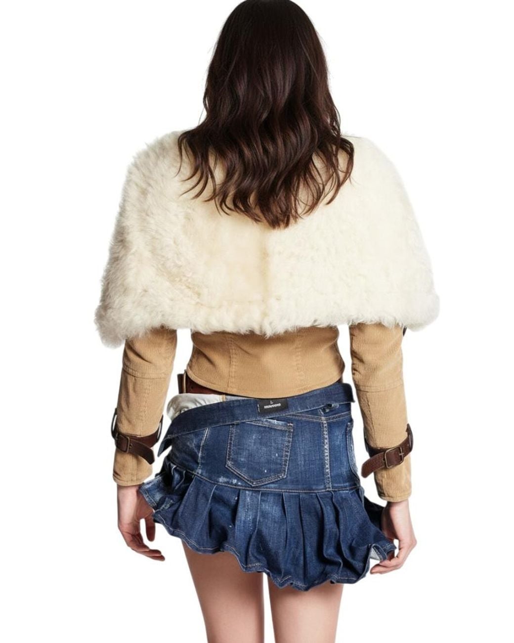 DSquared² Blue Textured Hood Jacket
