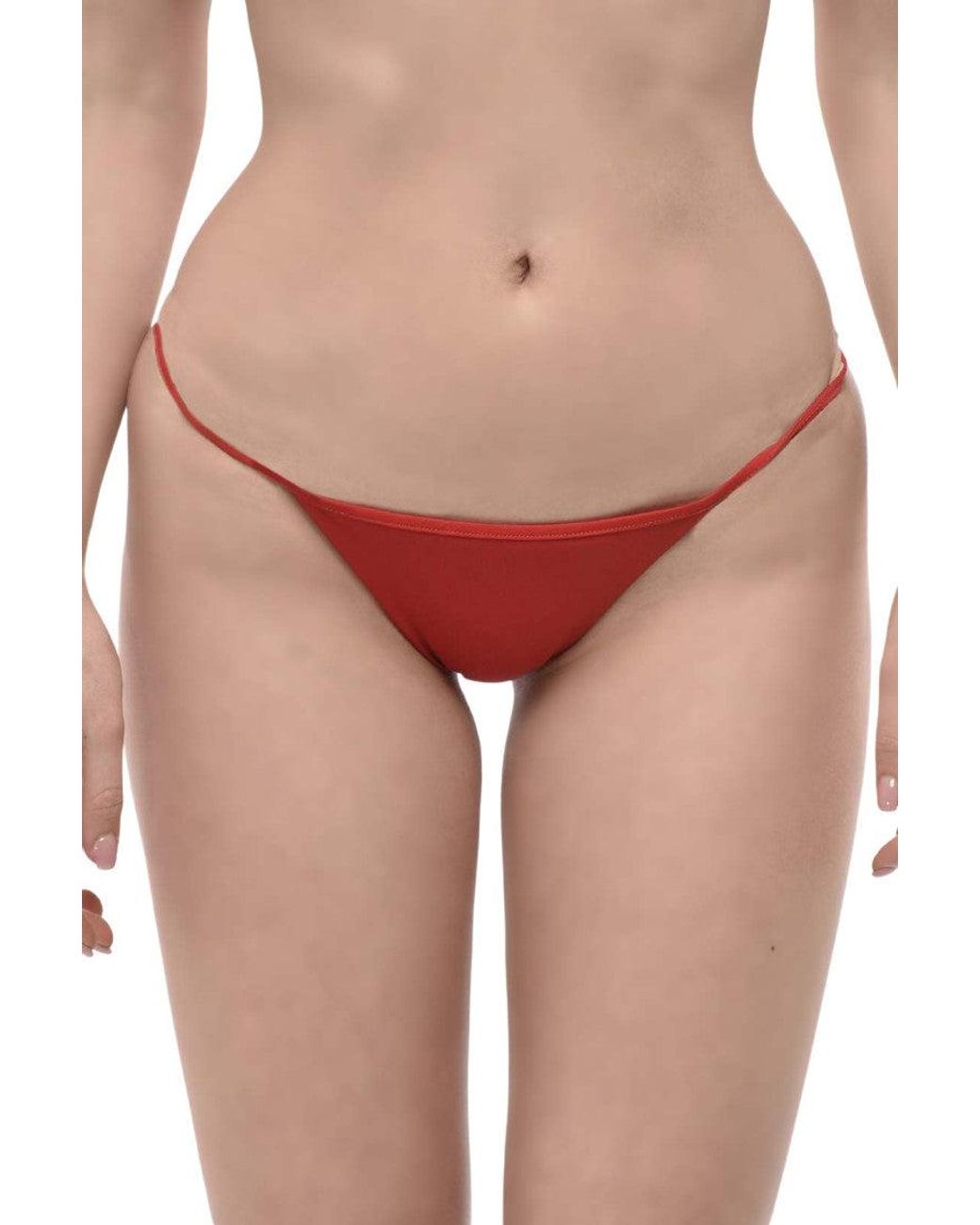 DSquared² Red Logo Bikini Bottom Swimwear