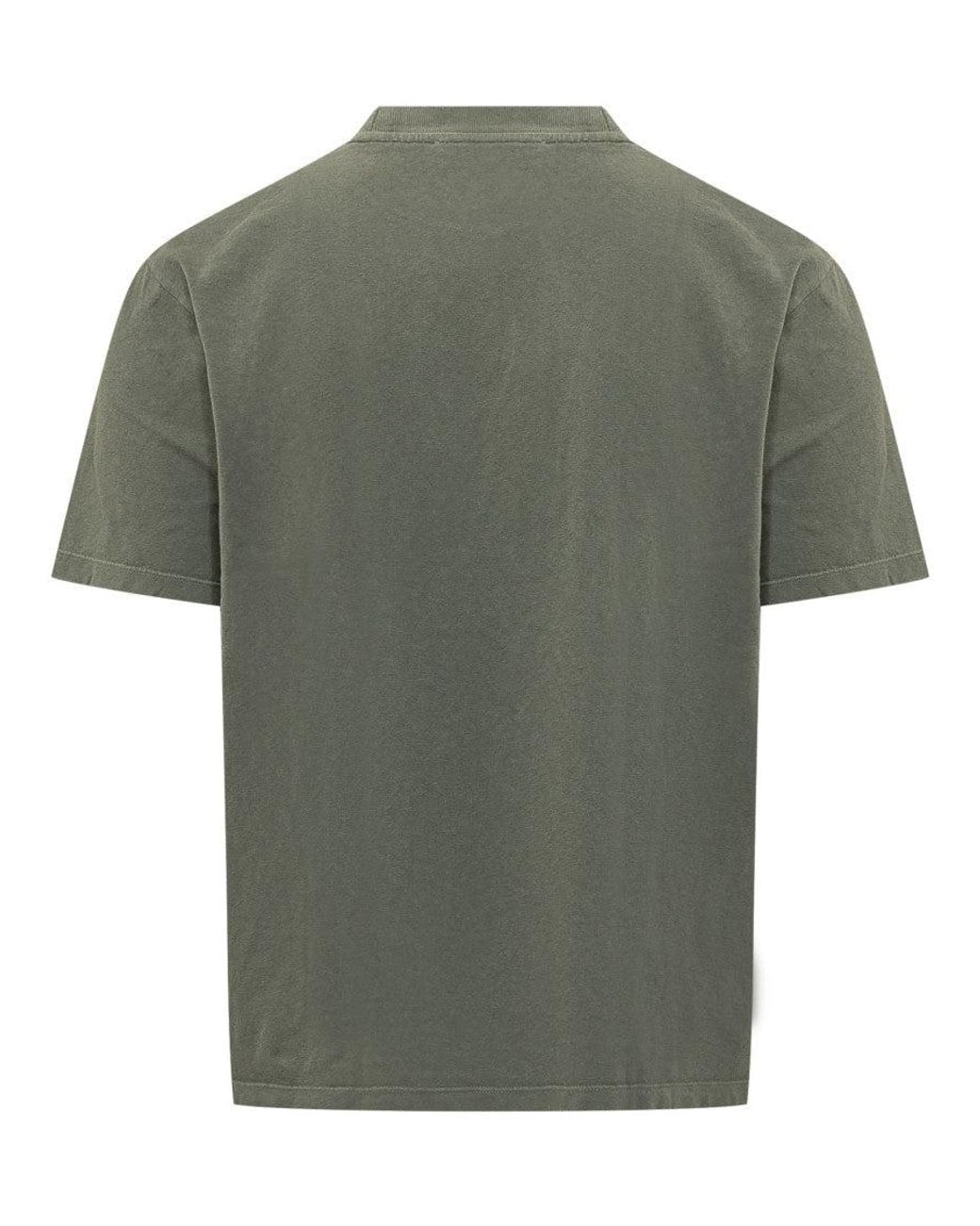 Our Legacy Green Crew Neck T-Shirt for men