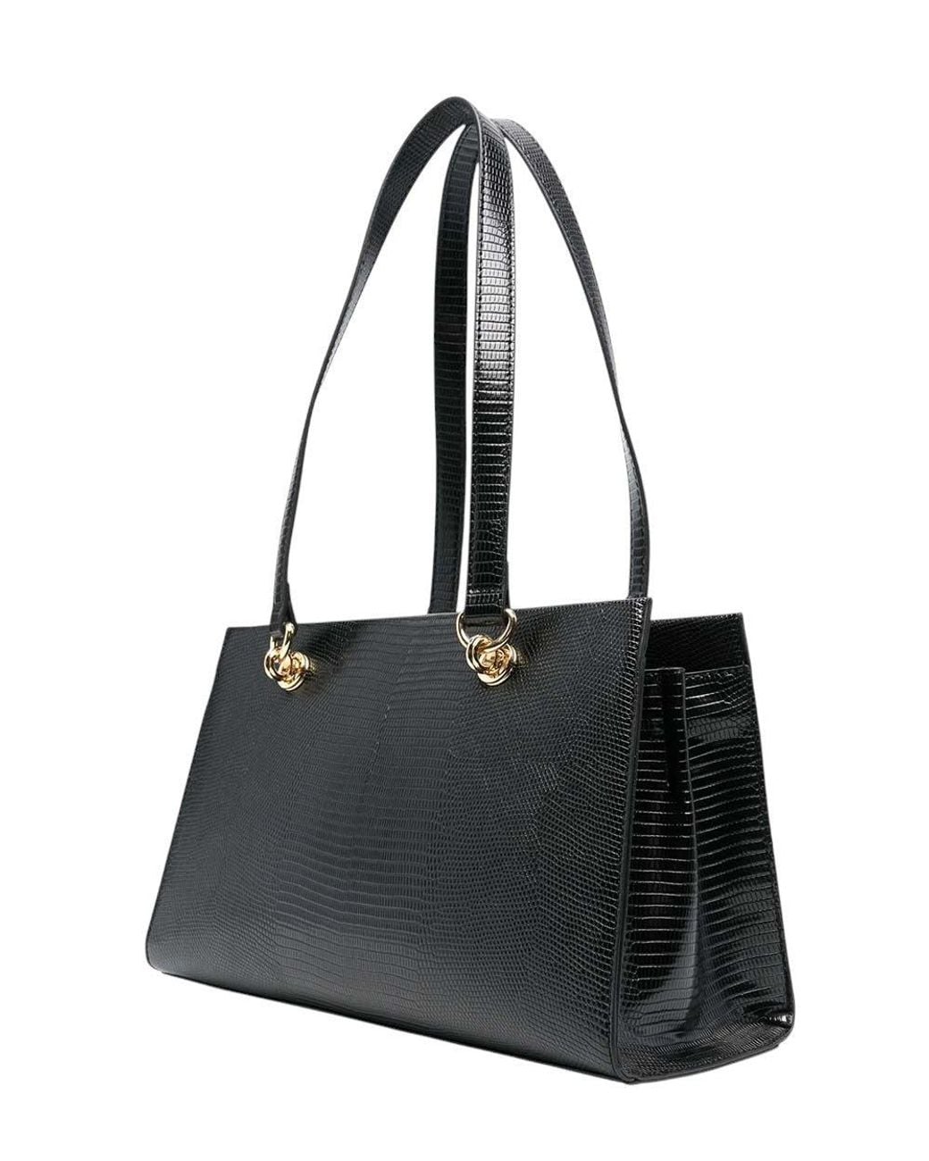 Love Moschino Black Logo Medium Tote