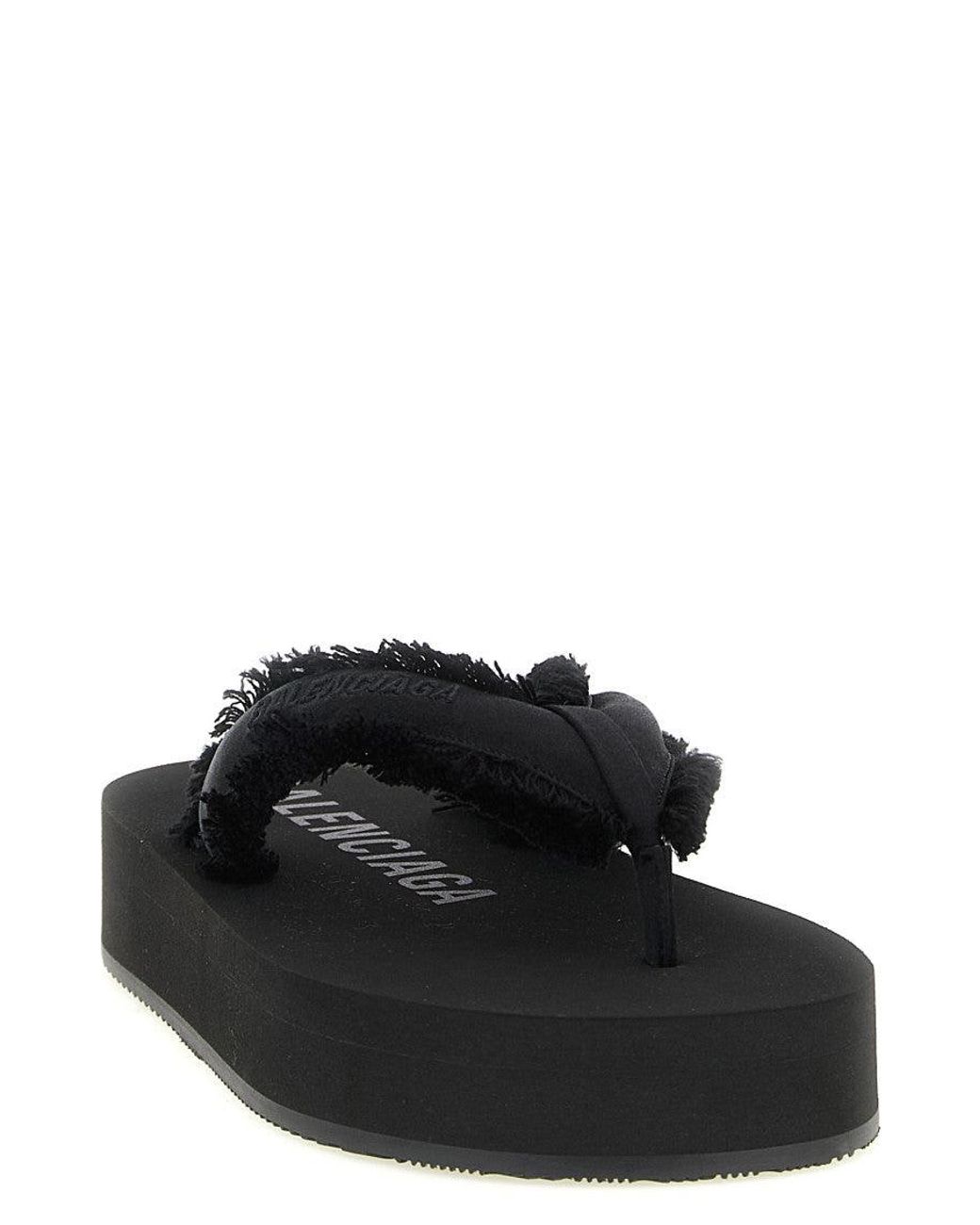 Balenciaga Black 'Jet Lag' Sandals