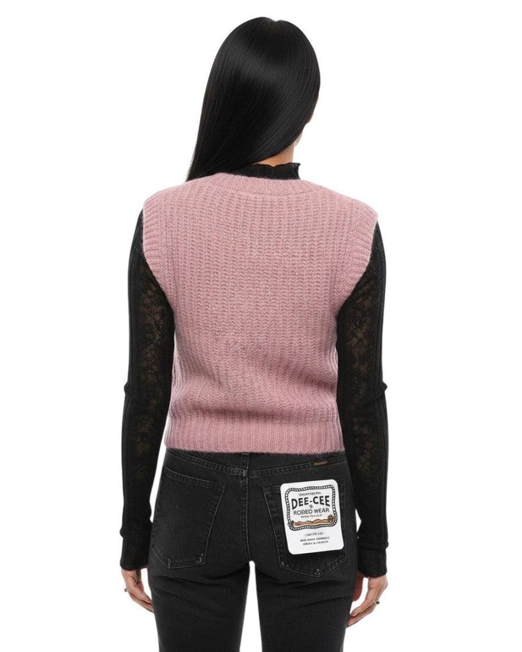 Rodebjer Black Knitted V Neck Sweater