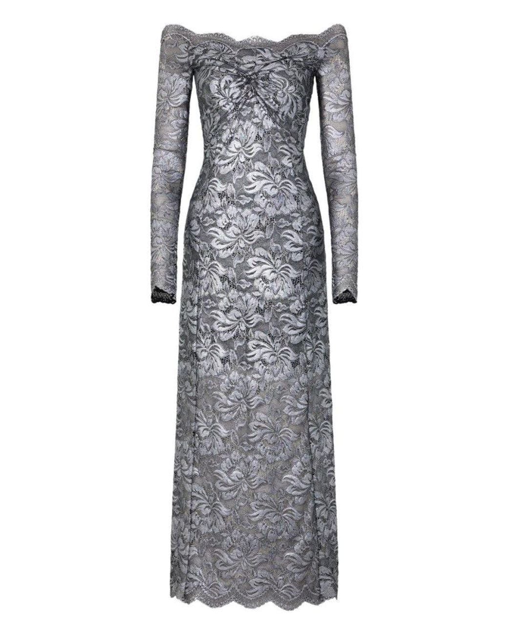 Rabanne Gray Laced Maxi Dress