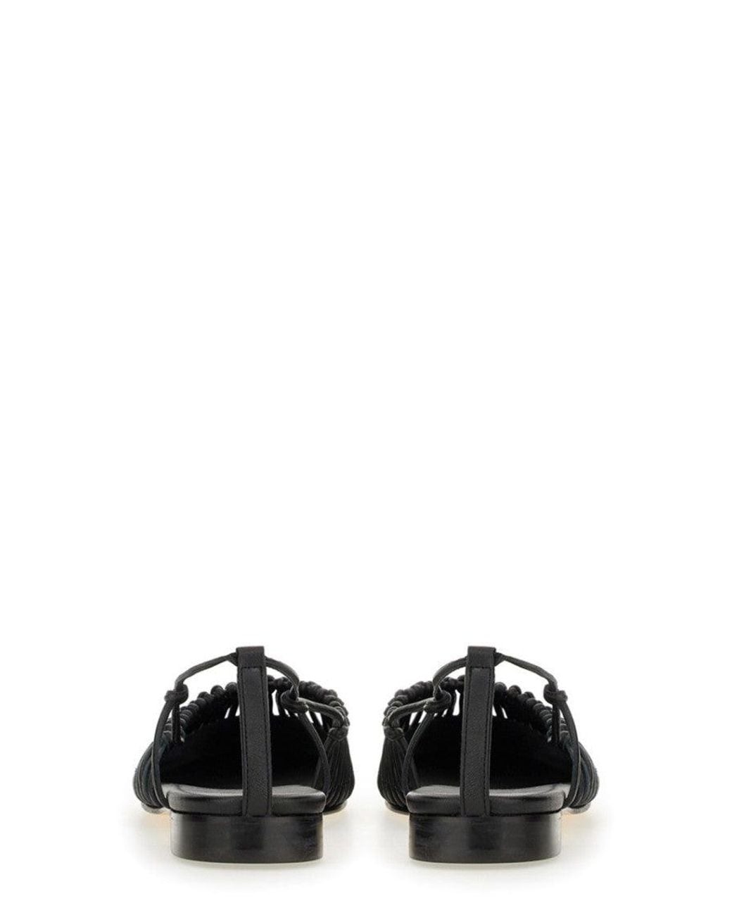 Hereu White Braided Mantera Sandals