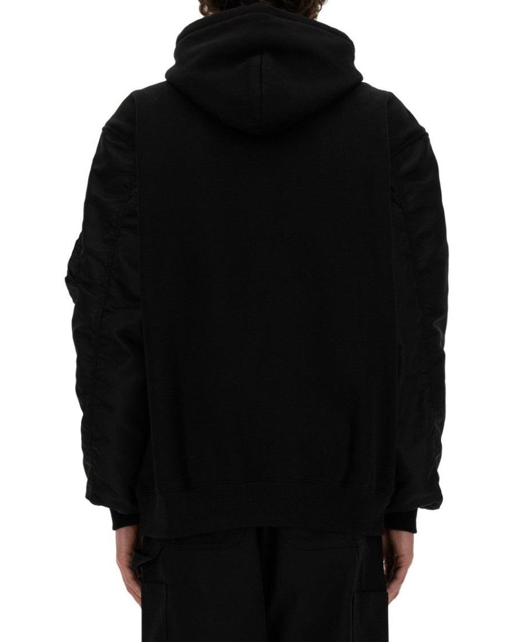 Junya Watanabe Black Oversized Sweatshirt for men