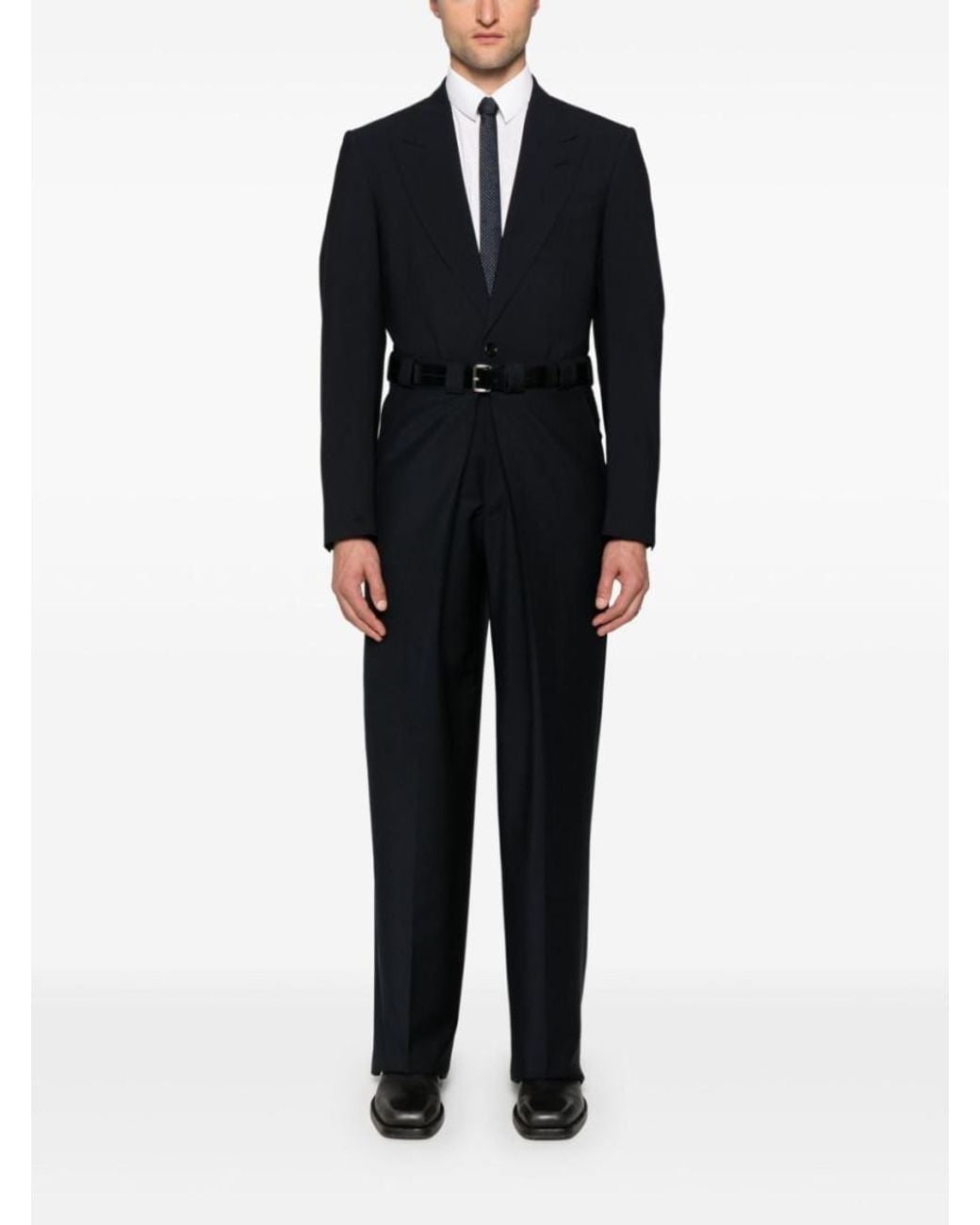 Givenchy Black Pleated Extra Large Chino Pants for men