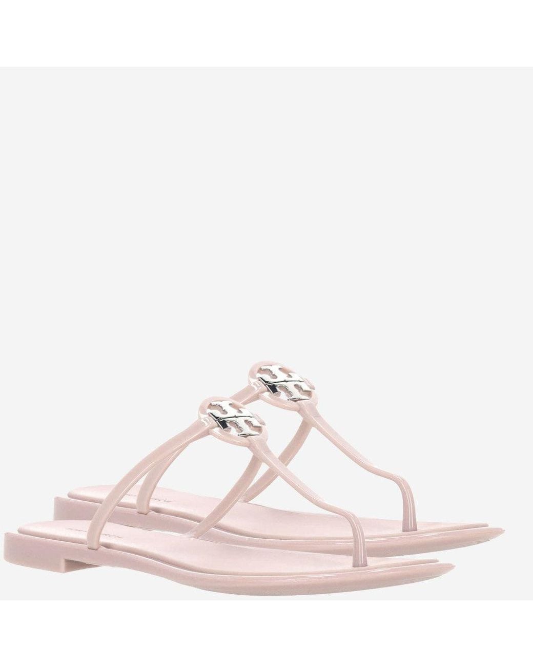 Tory Burch Natural Peach Open Toe Sandals