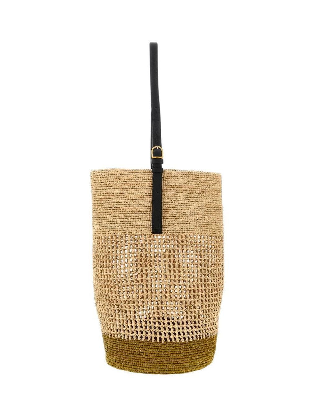 Khaite Metallic Natural Billie Large Bucket Bag