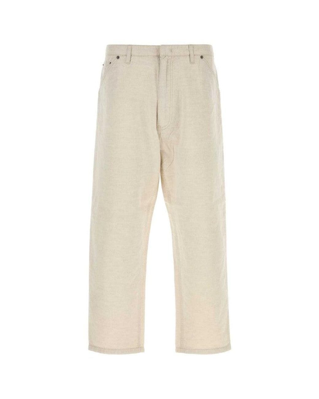 Prada Natural Ivory Chambray Pant for men
