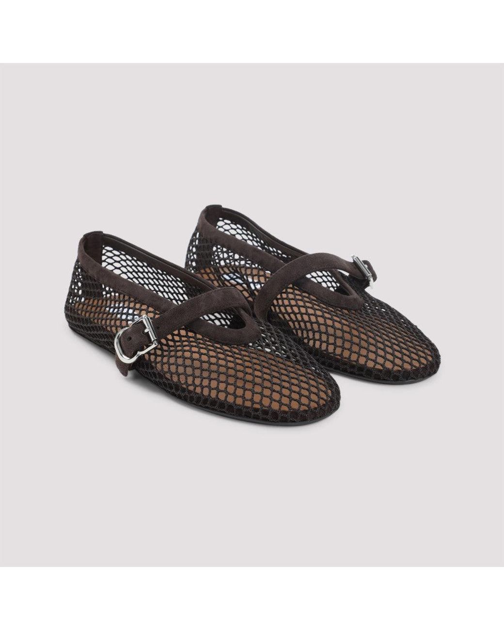 Alaïa Black Slip On Ballet Flats