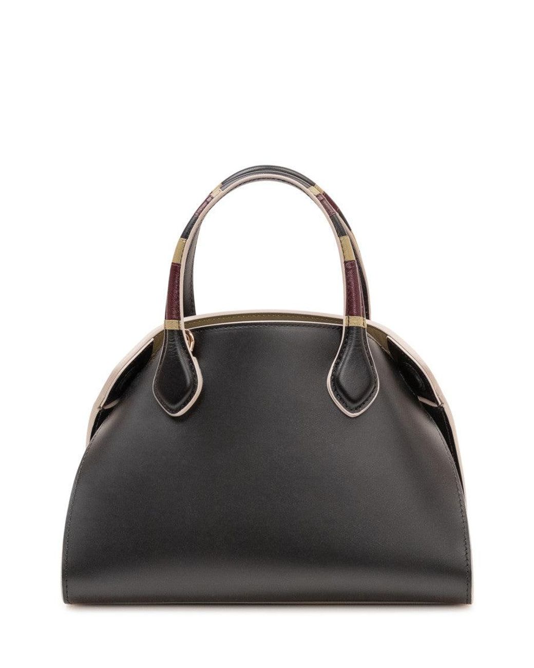 Marni Black Overlap Small Satchel