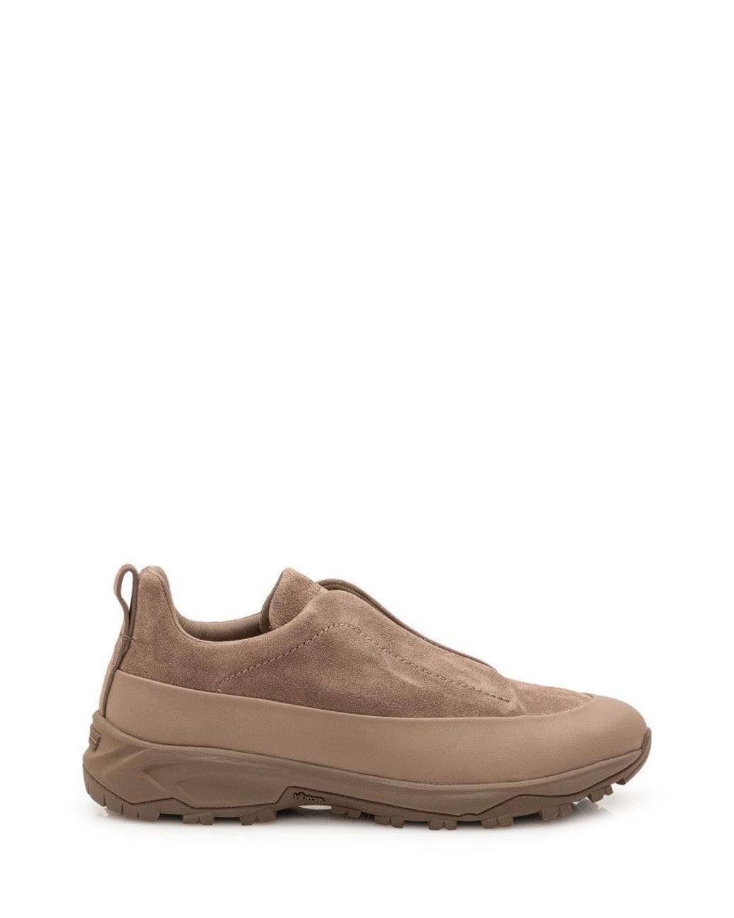 Zegna Brown Low Top Sneakers for men
