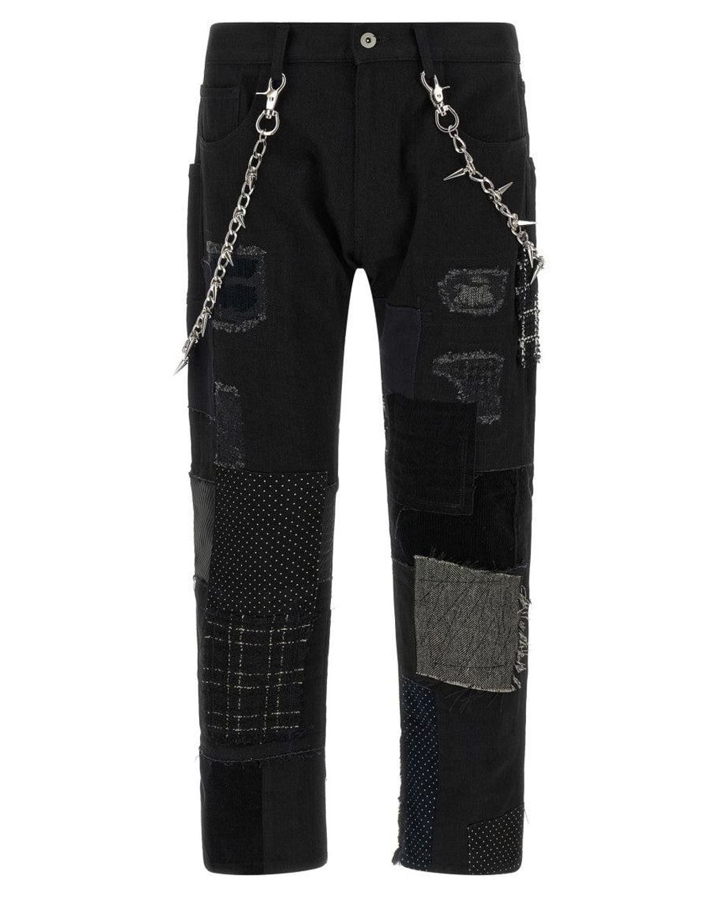 Junya Watanabe Blue Straight Mid Rise Jeans for men
