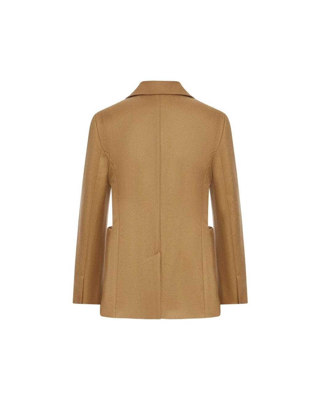 Max Mara Natural Notched Lapel Blazer