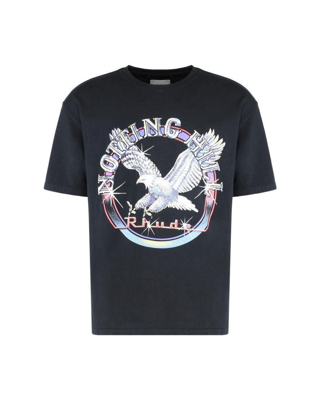 Rhude Black Crew Neck T-Shirt for men
