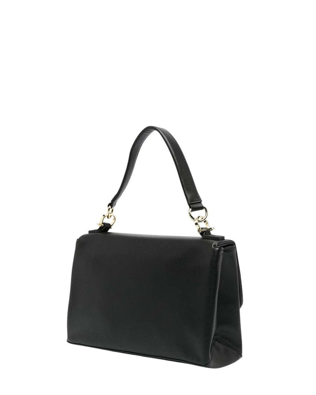 Love Moschino Black Logo Small Satchel