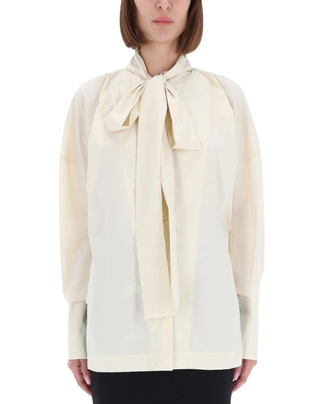 THE LATEST White Relaxed Solid Shirt