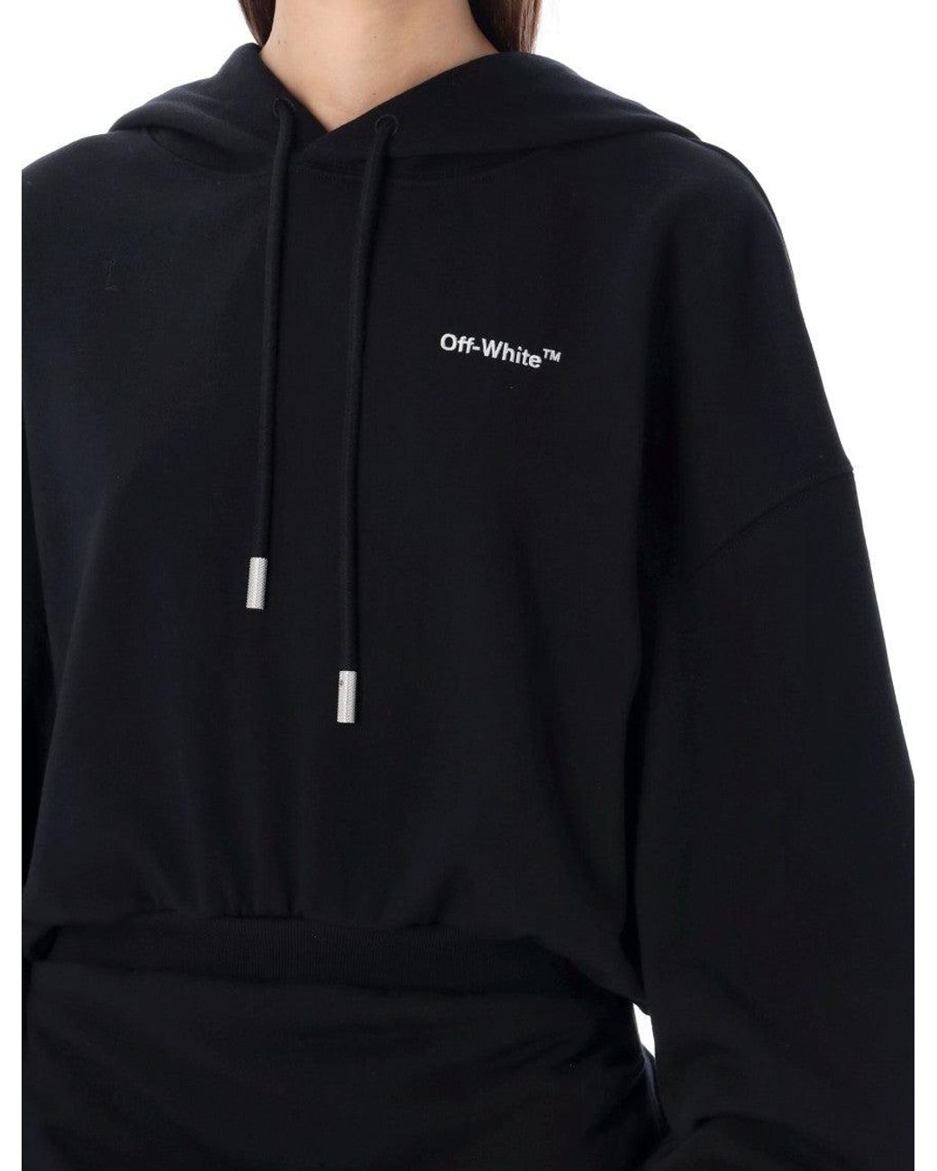 Off-White c/o Virgil Abloh Black Logo Hood Mini Dress