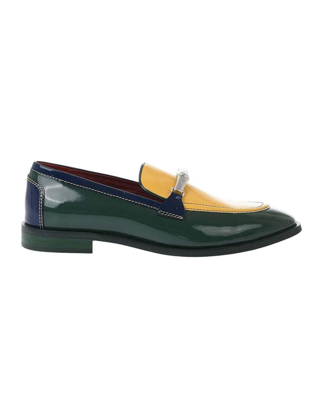 Casablanca Blue Multi Color Bamboo Loafers for men