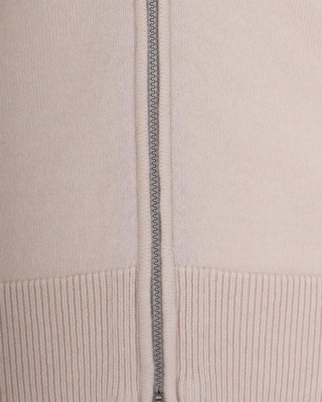 Eleventy Pink Hooded Cashmere Full-Zip Sweater for men