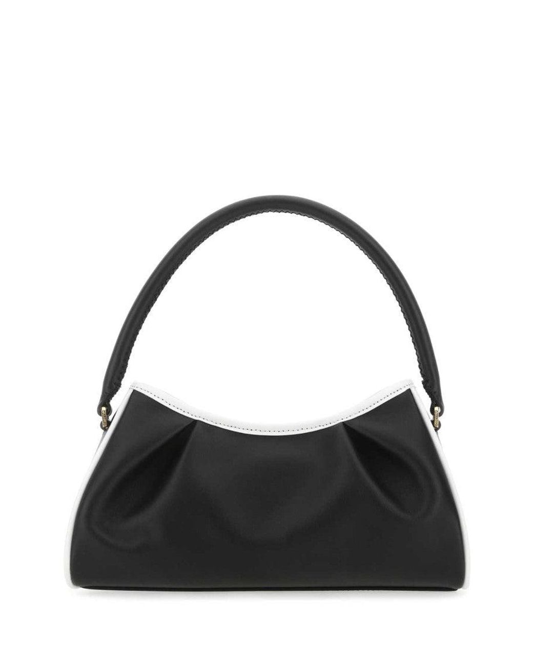 Elleme Black Dimple Moon Shoulder Bag