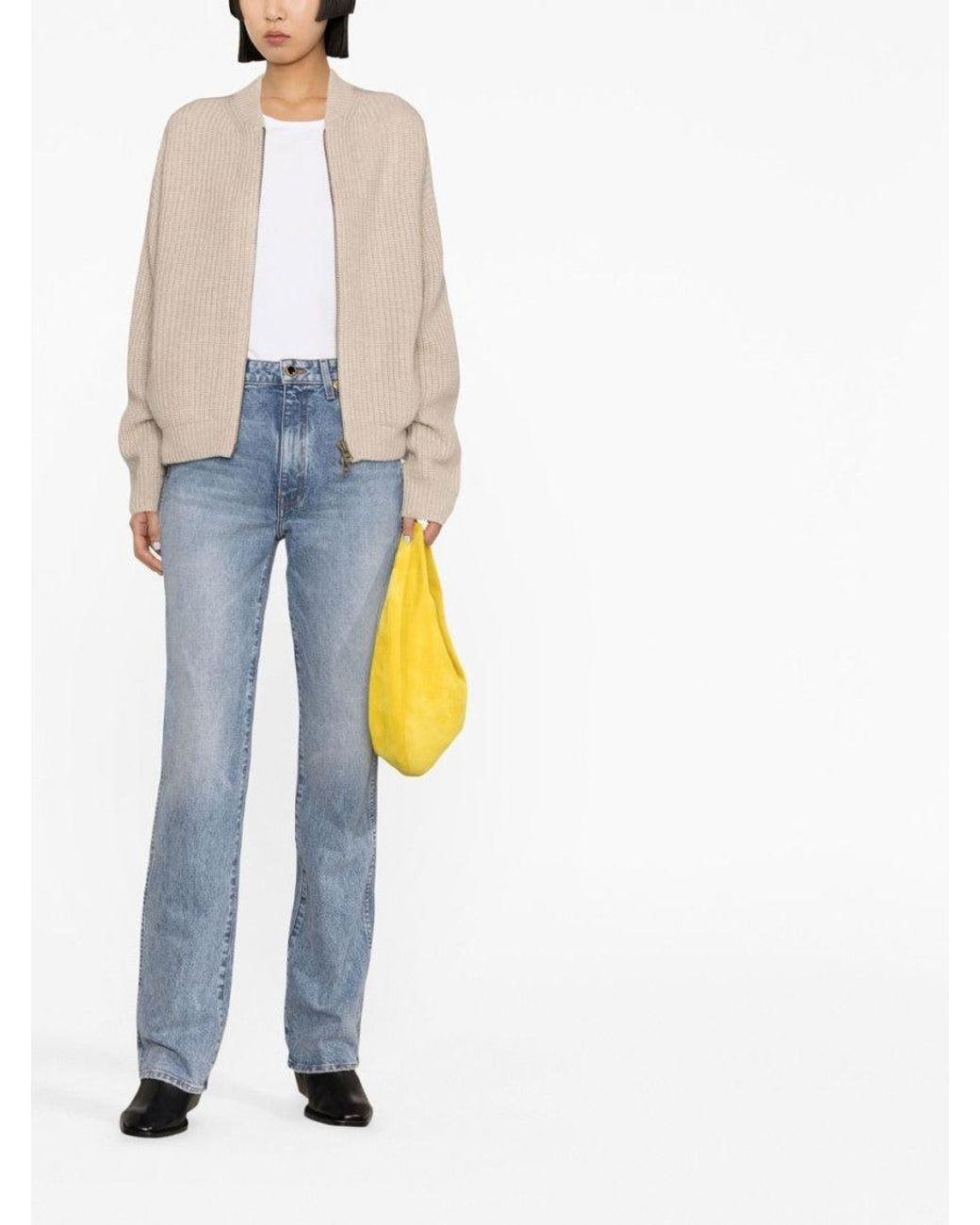 Khaite Blue Straight-Leg Denim Jeans