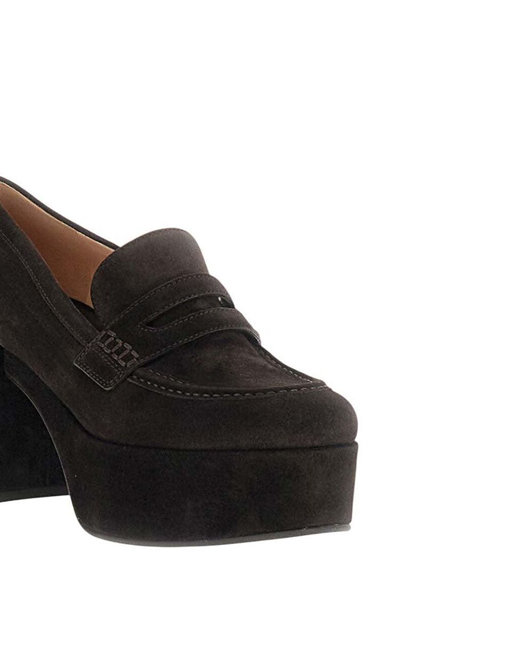 Gianvito Rossi Black Suede Loafer Pumps