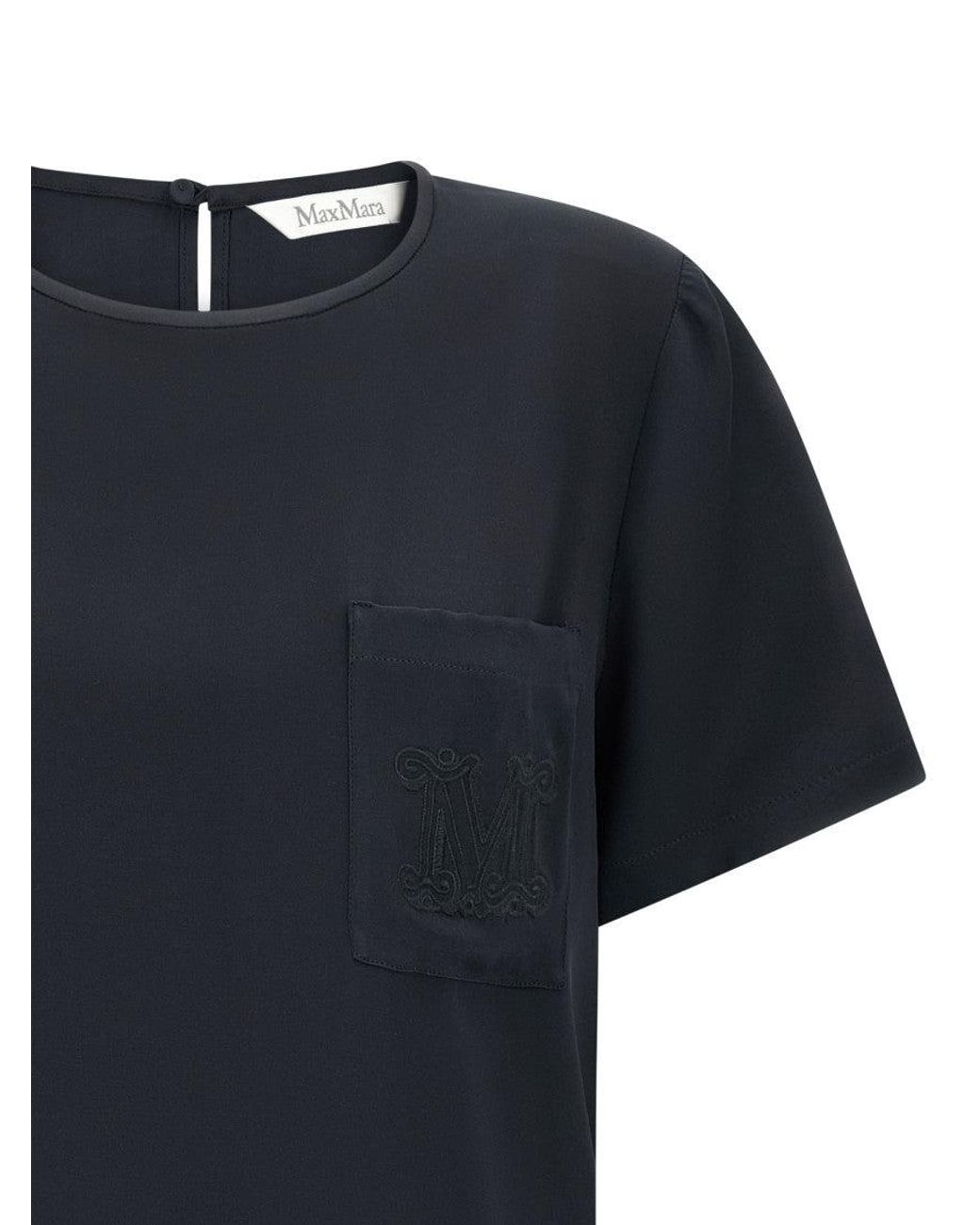 Max Mara Black 'Mxmpagano' Blouse