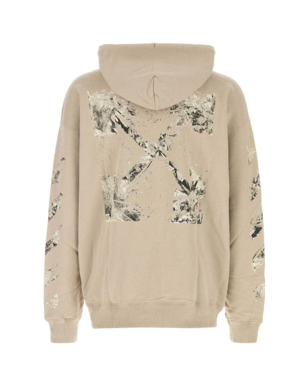 Off-White c/o Virgil Abloh Natural Light Graphic Hoodie for men