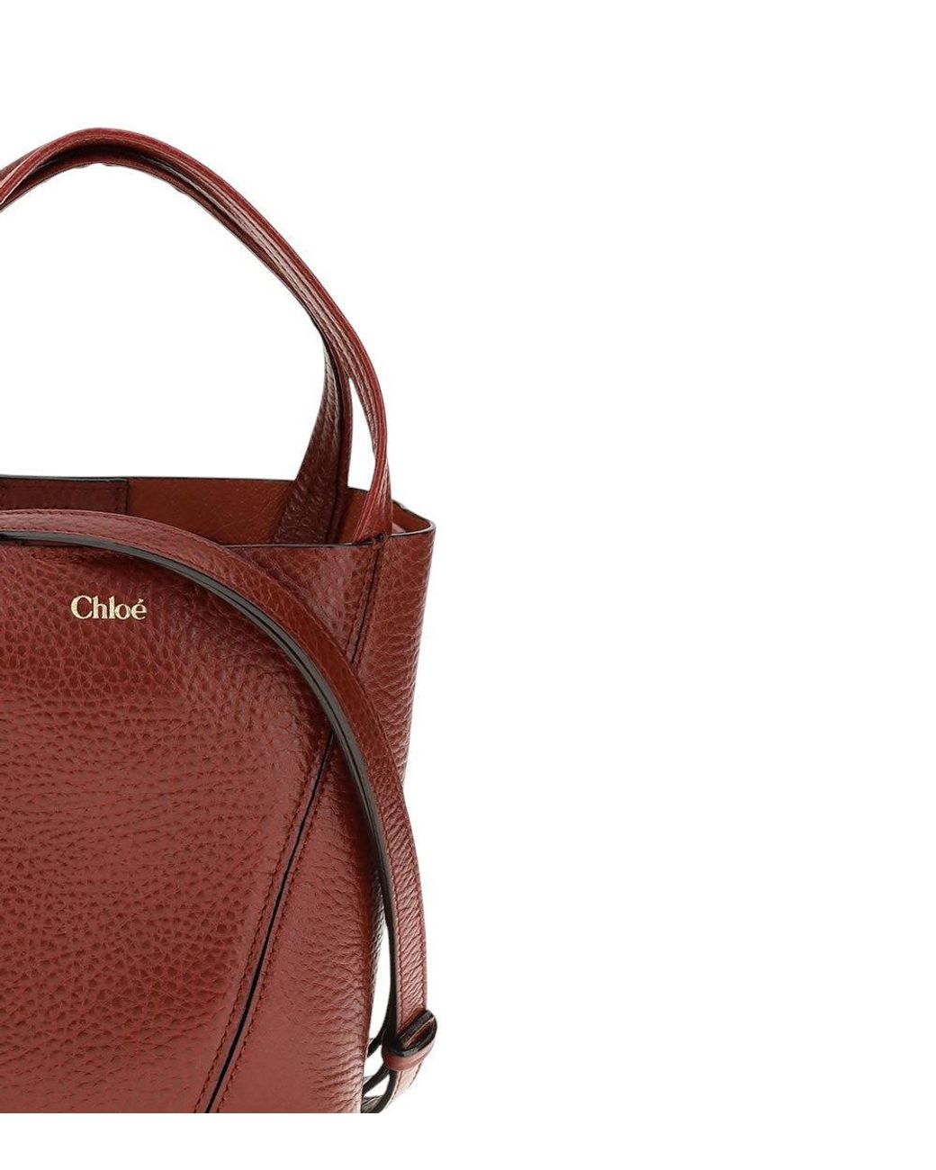 Chloé Red Spin Small Tote