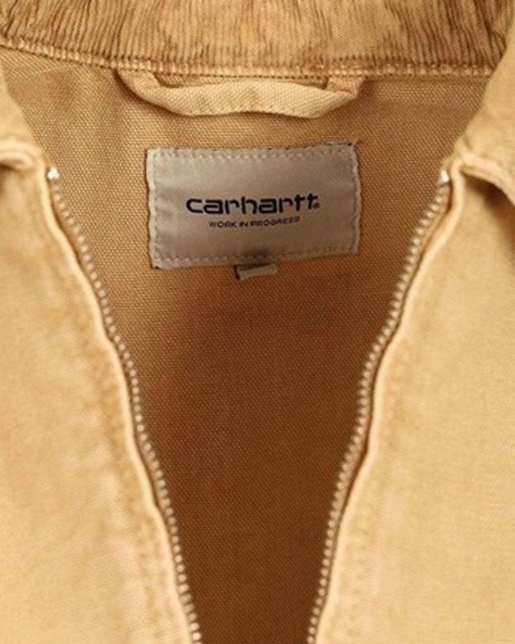 Carhartt Natural Tan Logo Shirt Collar Jacket