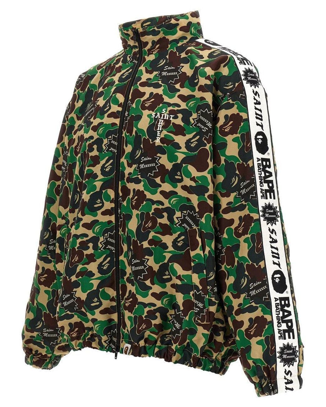 SAINT Mxxxxxx Green Camouflage Print Sweatshirt for men