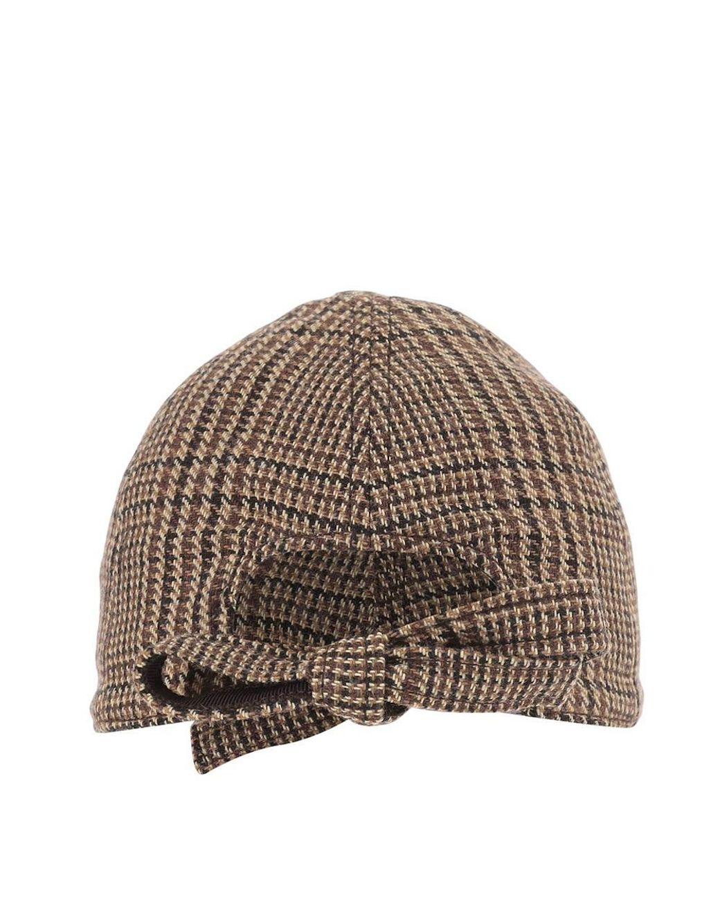 Patou Brown Check Baseball Cap