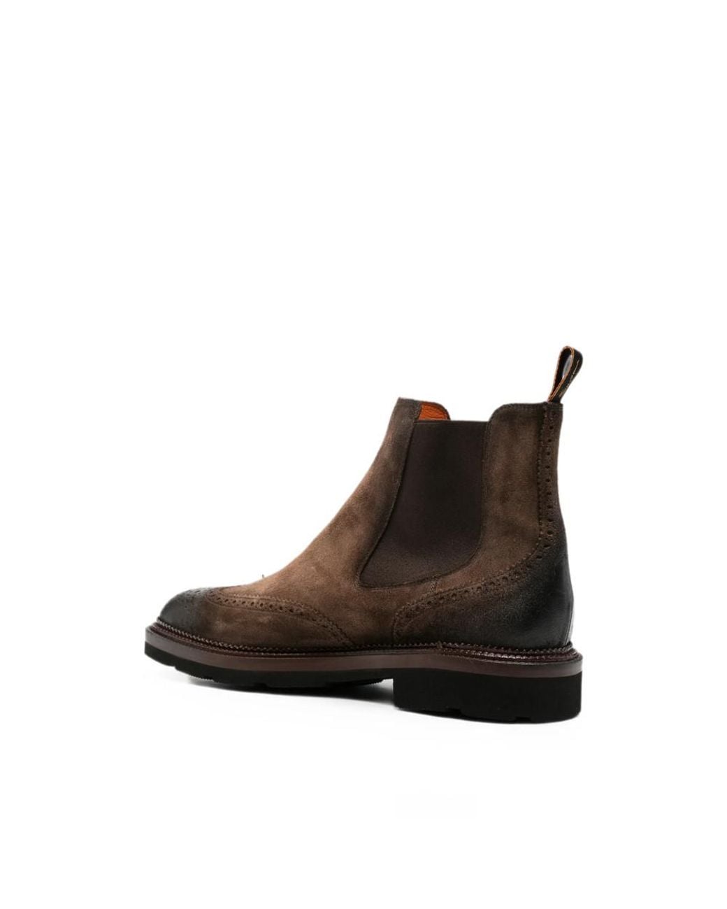 Santoni Brown Classic Boots for men