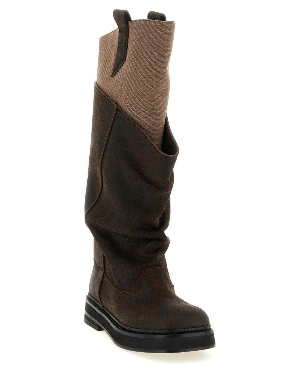 The Attico Black Robin Leather Boots