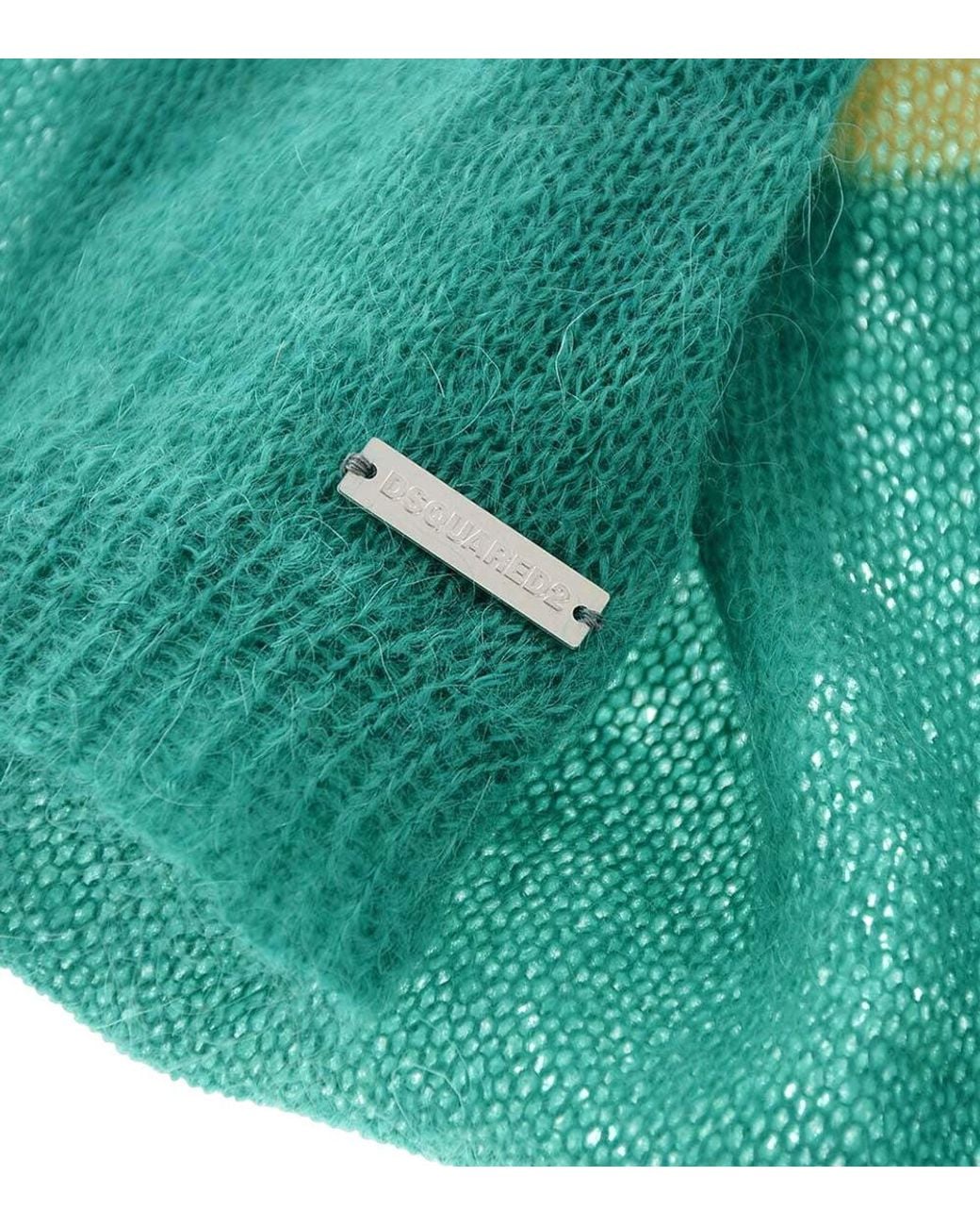 DSquared² Green Logo Scarf for men