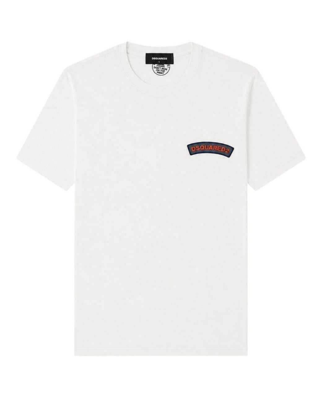 DSquared² White Regular Logo T-Shirt for men