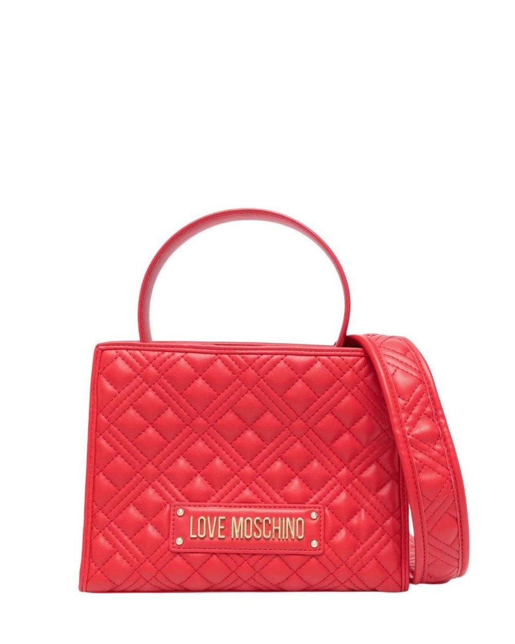 Love Moschino Red Logo Small Satchel