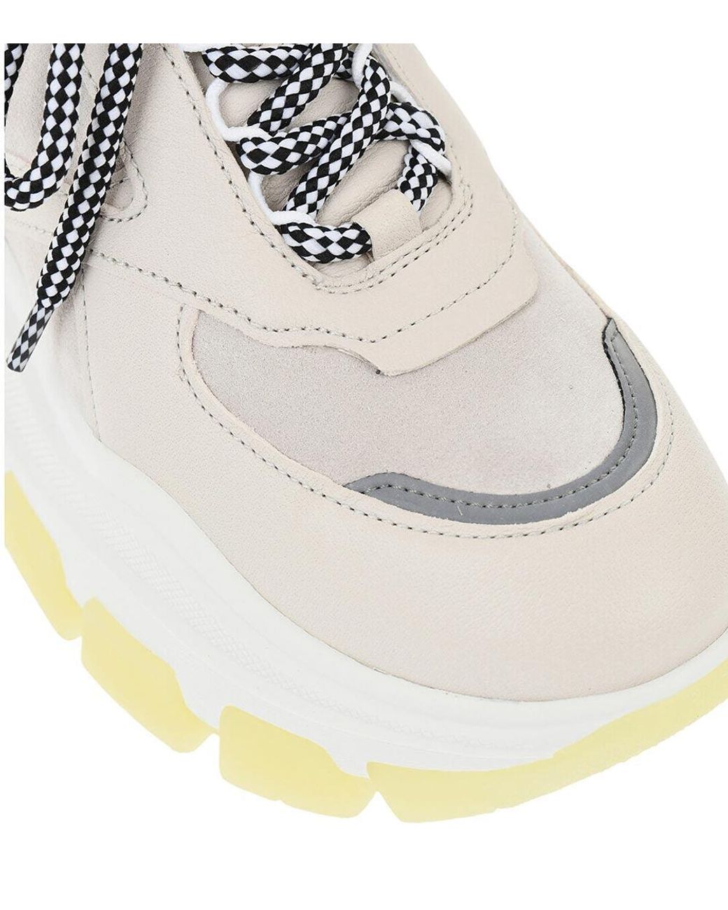 Prada White Lace Up Sneakers