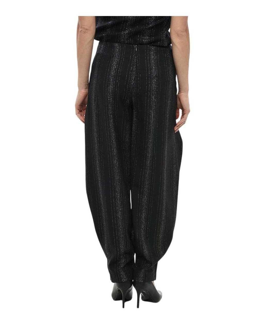 Stella McCartney Black Carrot Flat Front Pant